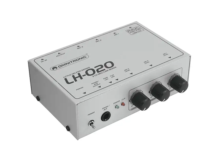 OMNITRONIC LH-020 3-channel Mic Mixer