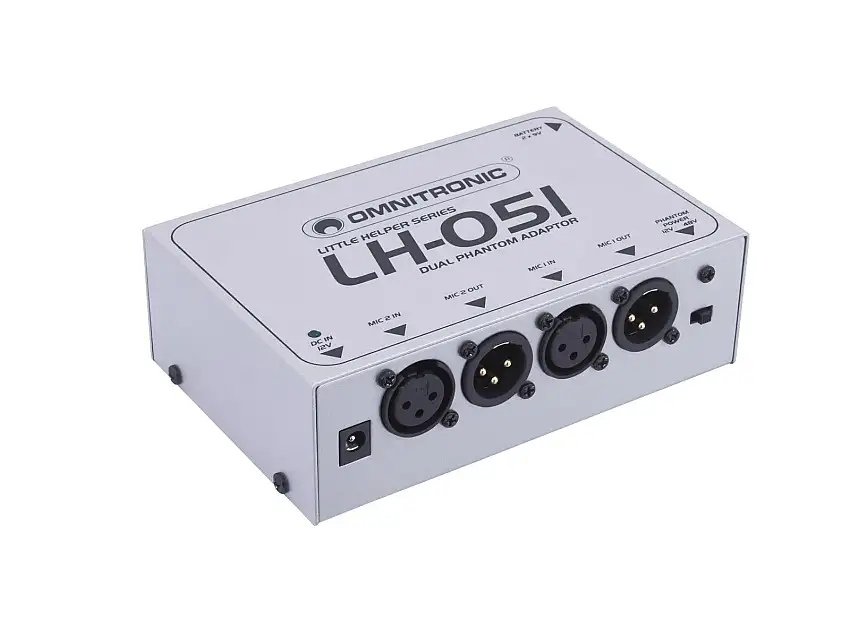 OMNITRONIC LH-051 Dual Phantom Power Adapter