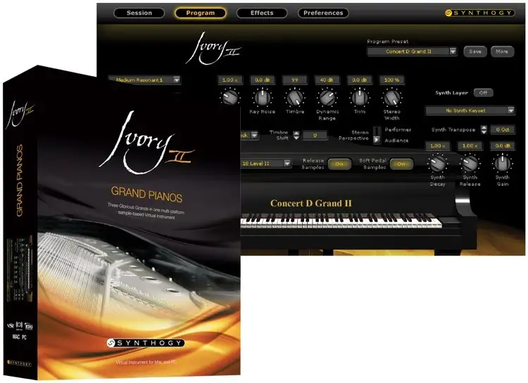 Synthogy Ivory II Grand Pianos