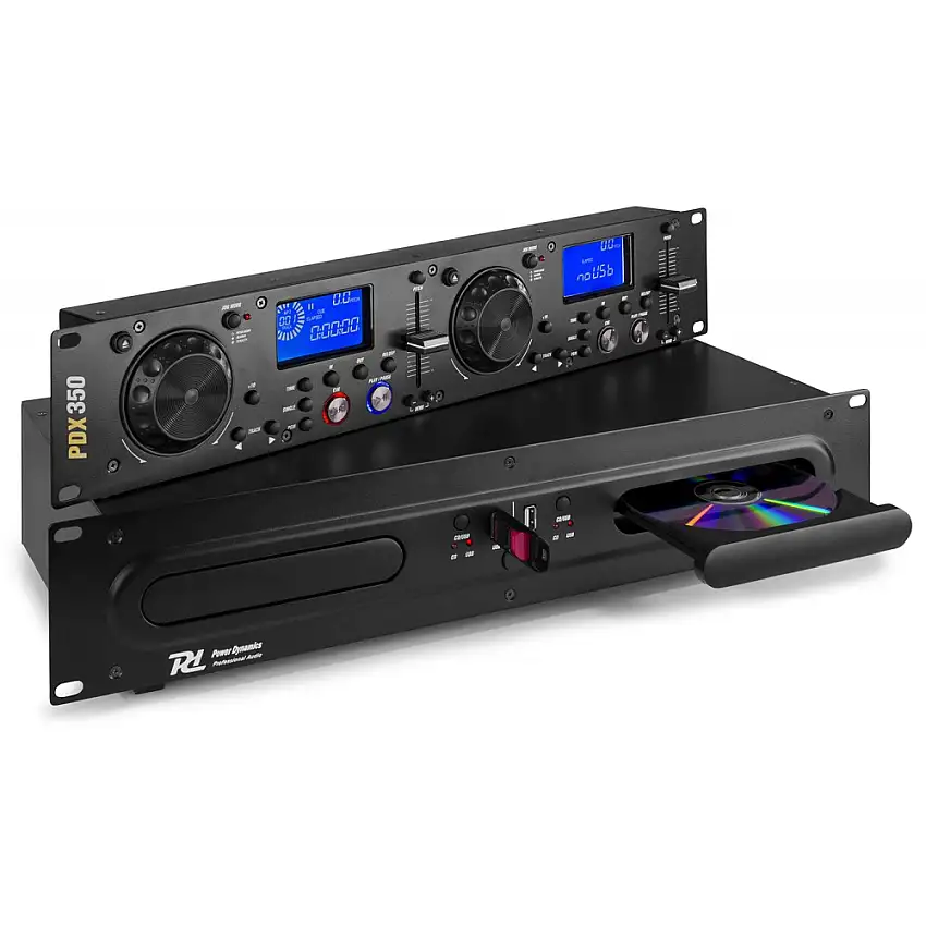 Power Dynamics PDX350 DubbelCD, MP3, USB