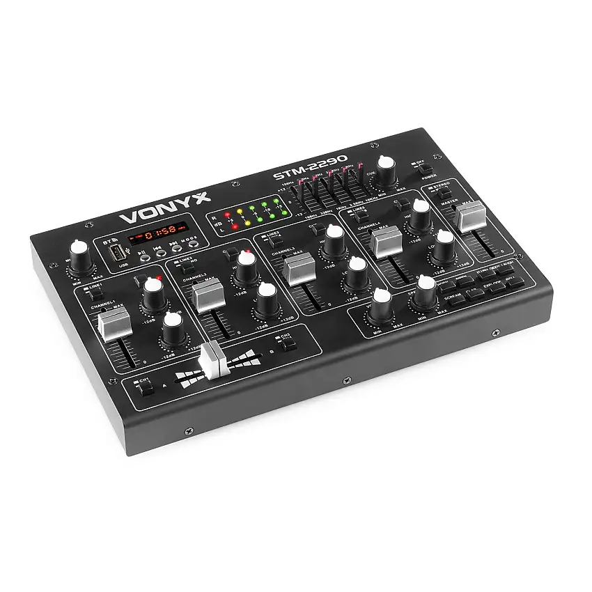 Vonyx STM-2290 Mixer 6kanaler/eff/USB/MP3/BT