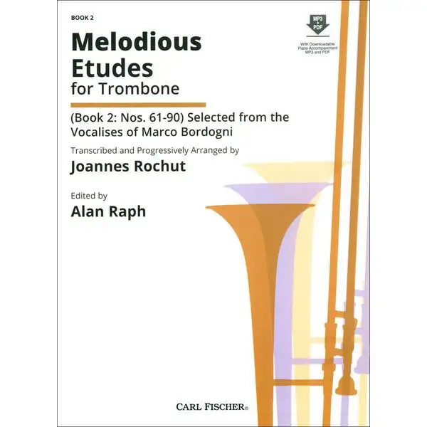 Carl Fischer Melodious Etudes for Tromb. 2