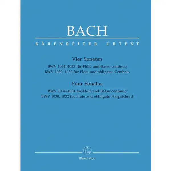 Bärenreiter Bach 4 Sonaten für Flöte