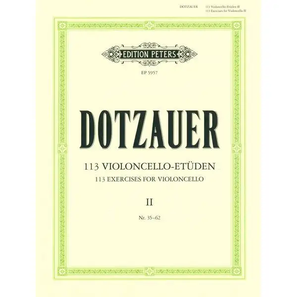 Edition Peters Dotzauer 113 Cello-Etüden 2