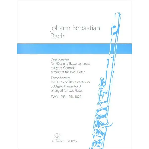 Bärenreiter Bach 3 Sonaten für 2 Flöten