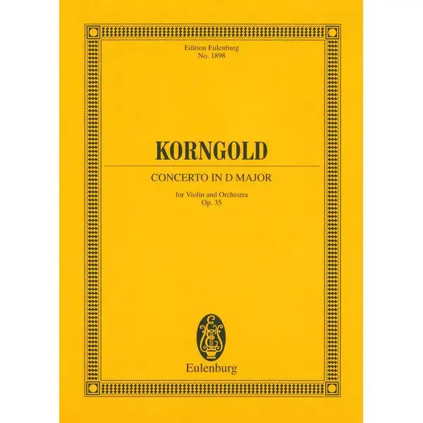 Edition Eulenburg Korngold Concert D-Dur op. 35