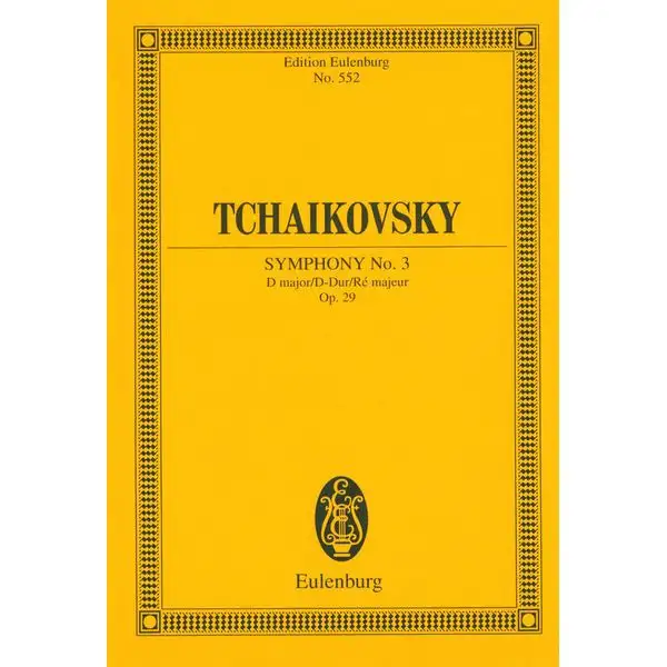 Edition Eulenburg Tschaikowsky Sinfonie Nr. 3