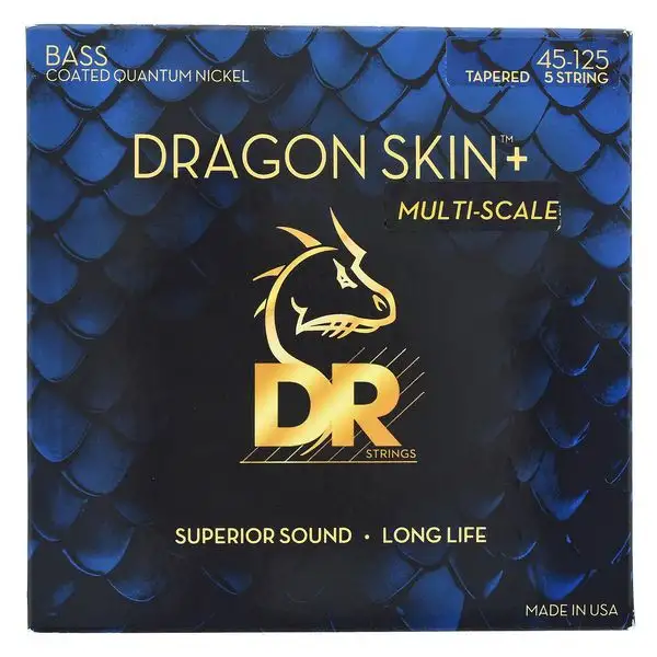 DR Strings Dragon Skin+ DBQM5-45 Coated