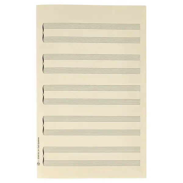 Star Sheet Music Paper Piano Oktav