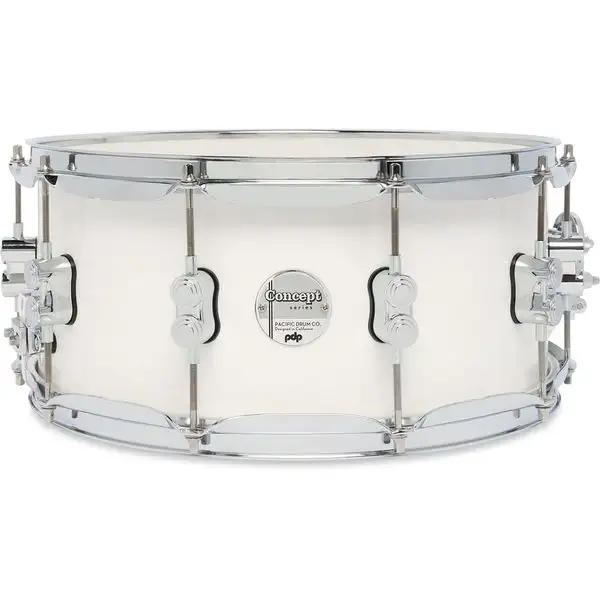 DW PDP 14"x6,5" CM Pearl. White