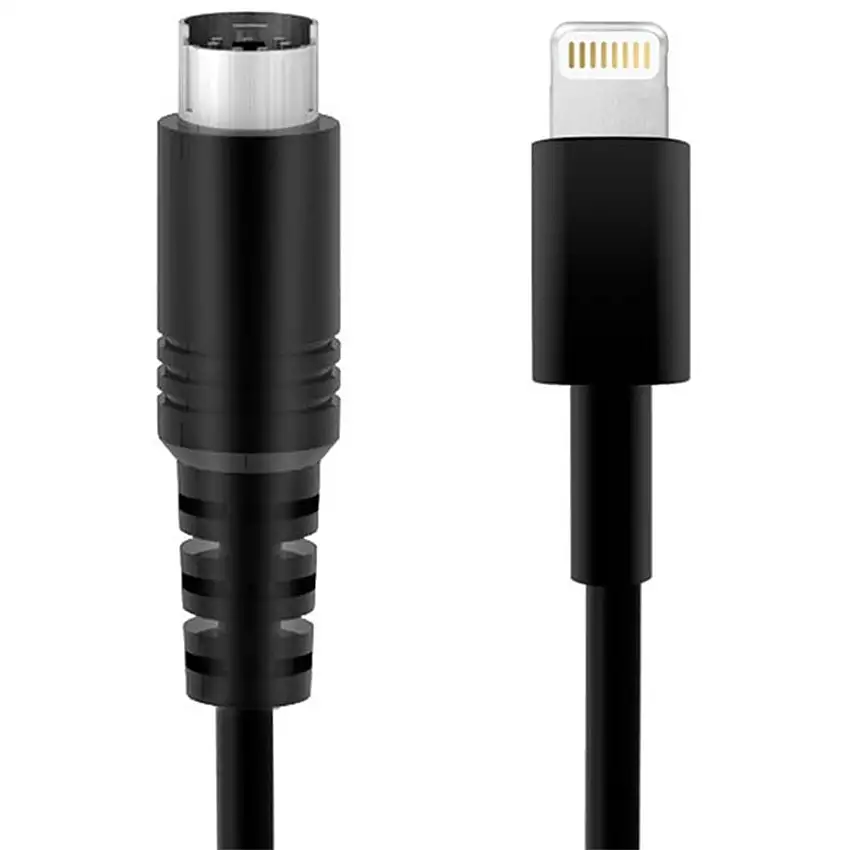IK Multimedia - Lightning till Mini DIN-kabel