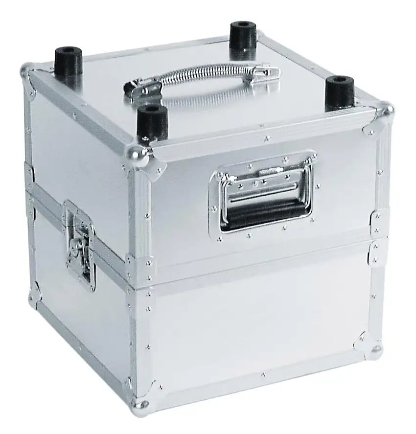 ROADINGER Record Case PRO ALU 50/50, plain, 100LPs
