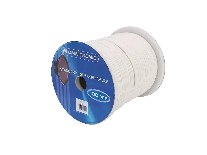 OMNITRONIC Speaker Cable 2x1.5 100m wh