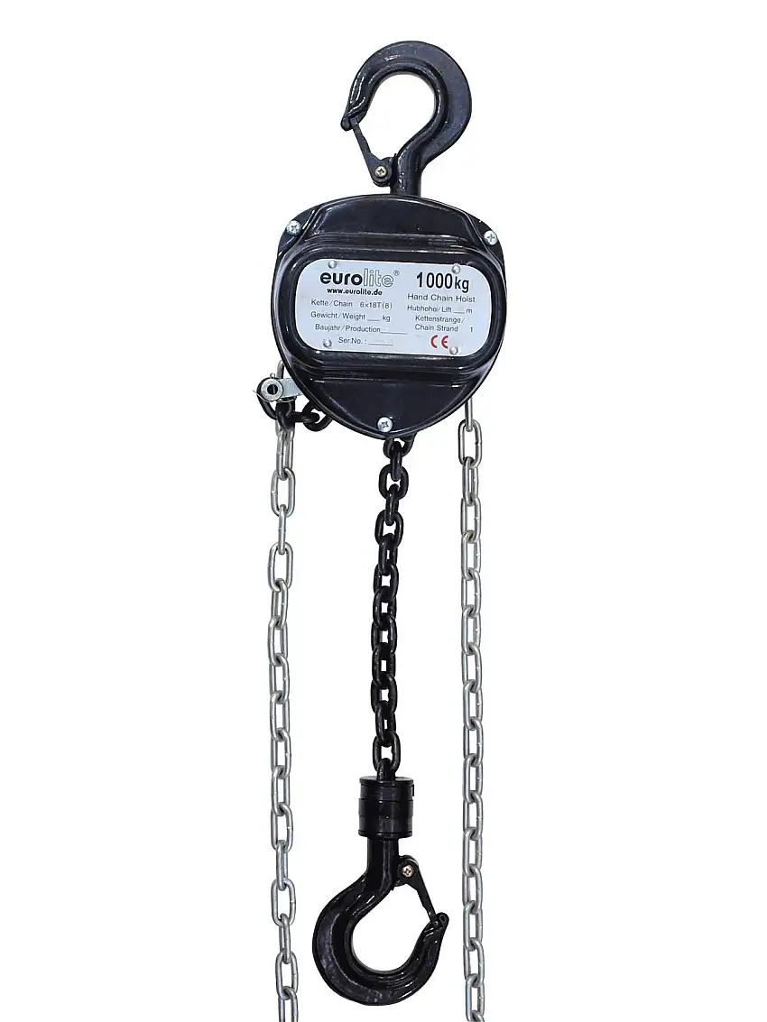 EUROLITE Chain Hoist 10M/1.0T black