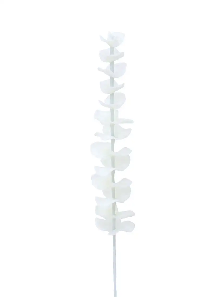 EUROPALMS Crystal eucalyptus, artificial plant, white 81cm 12x