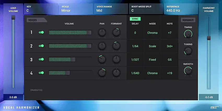 AIR Vocal Harmonizer