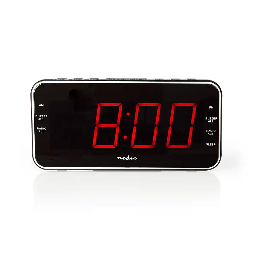 Klockradio med väckarklocka