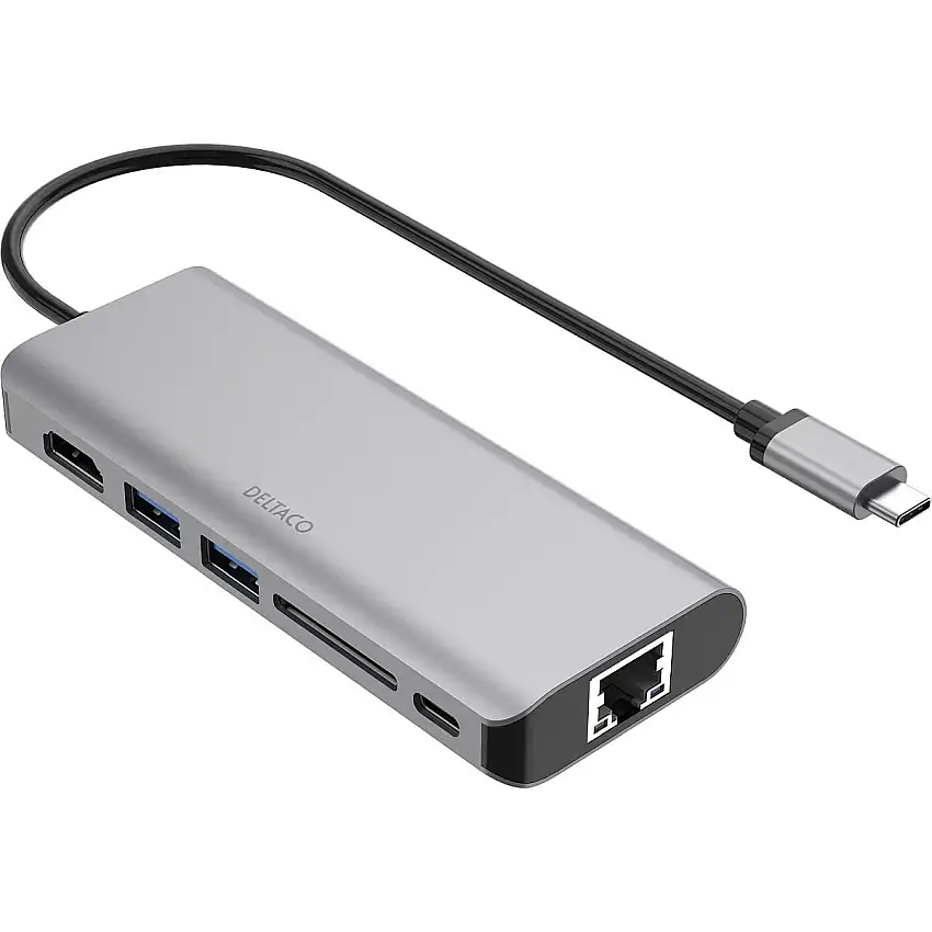 DELTACO USB C-HDMI24 - USB C-Dockningsstation