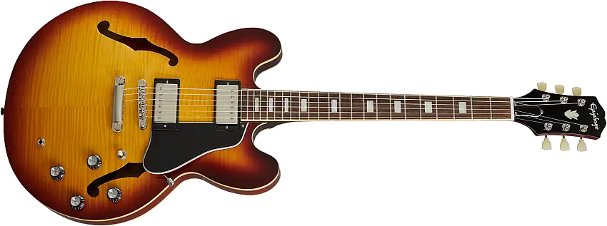 Epiphone ES-335 Figured Electric Guitar ( Raspberry Tea Burst )