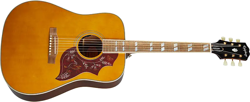 Epiphone Hummingbird Western Guitar ( Aged naturlig Antique Gloss )