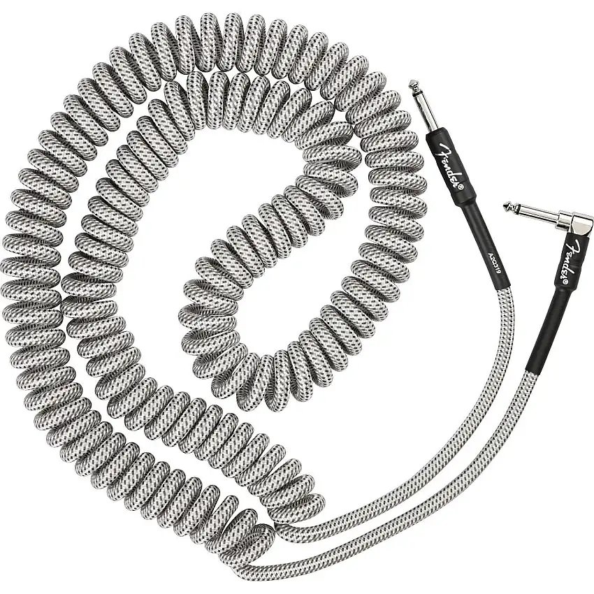 Fender Professional Series Coil Cable 30" - White Tweed