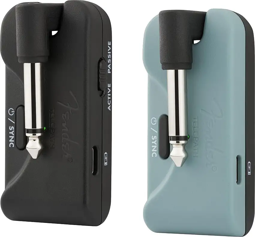 Fender Telepath Wireless System Mystic Ice Blue and Black