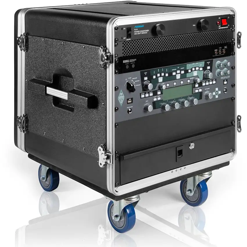 Gator 10U Rack Base w/ casters, for Console Audio Racks
