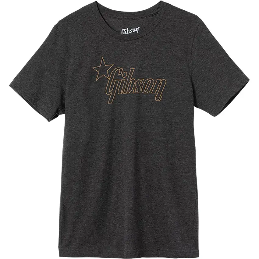 Gibson Star Logo Tee Charcoal - Large