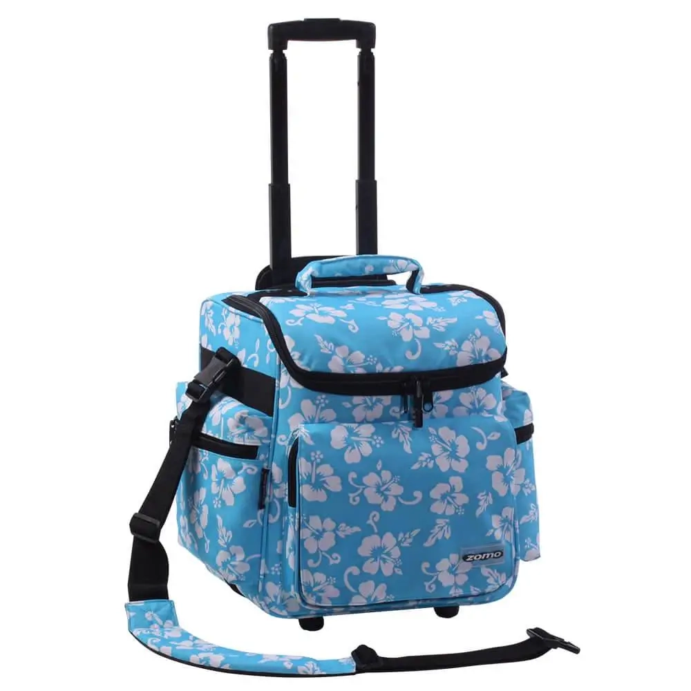 Zomo DJ-Trolley Flower Blue