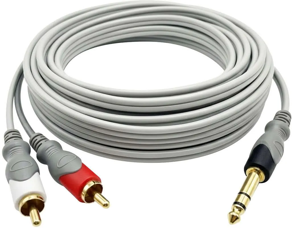 Zomo 6.3mm ST Ma > 2 x RCA Ma 1.5m [SKC-15]