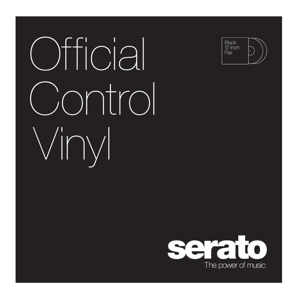 Serato Serato Control Vinyl Black