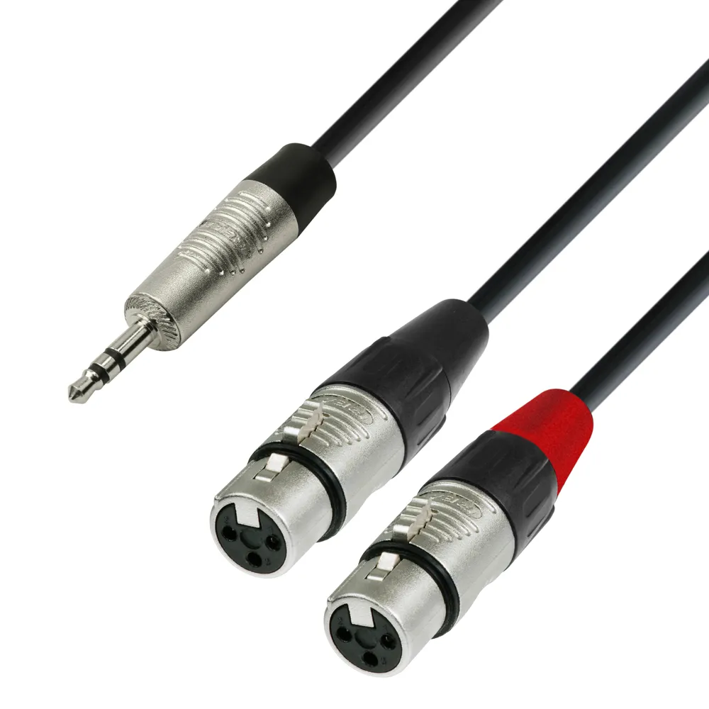 Adam Hall 1x3.5mm > 2xXLR Fe 3m