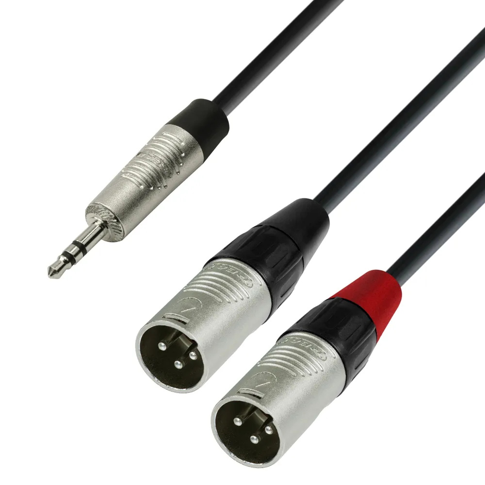 Adam Hall 3.5mm Ma > 2xXLR Ma 1.8m