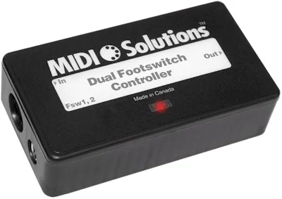MIDI Solutions Dual Footswitch Controller