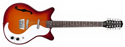 Danelectro 12-string Guitar F-hole Cherry Sunburst