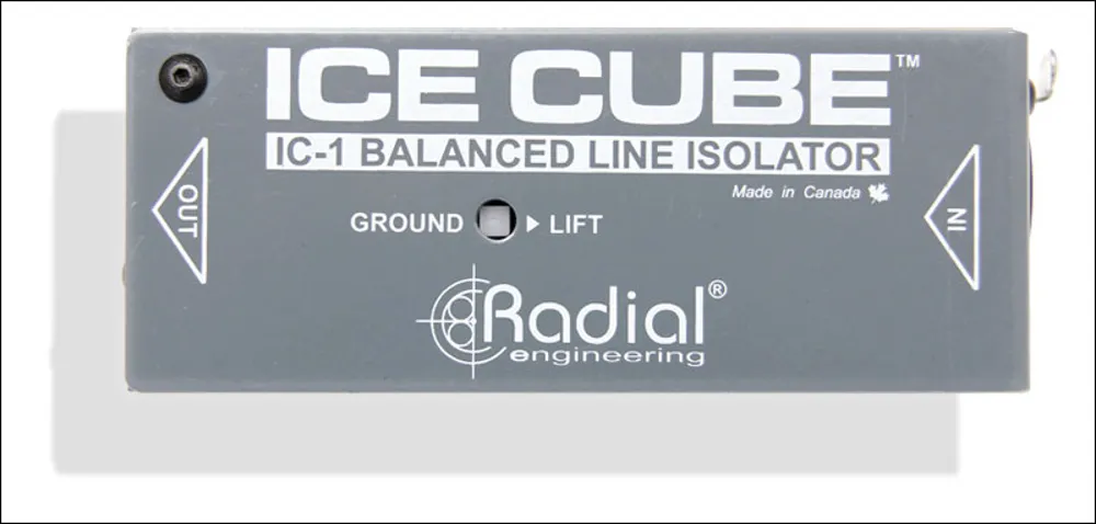 Radial ICE CUBE Line Isolator and Hum Eliminator