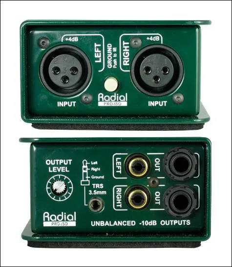 Radial PROISO +4dB to -10dB Converter