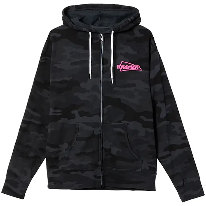 Kramer Camo Fullzip Hoodie (Black) - Large