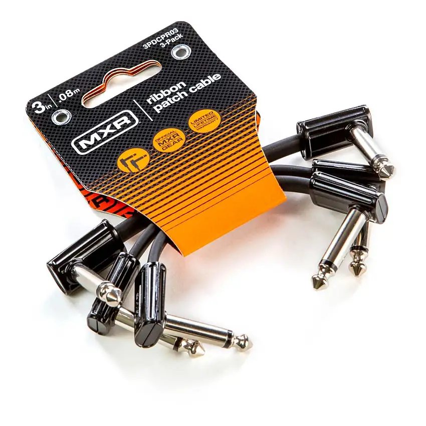 MXR 3PDCPR03 Ribbon Patch Cable 8 cm, 3-pack