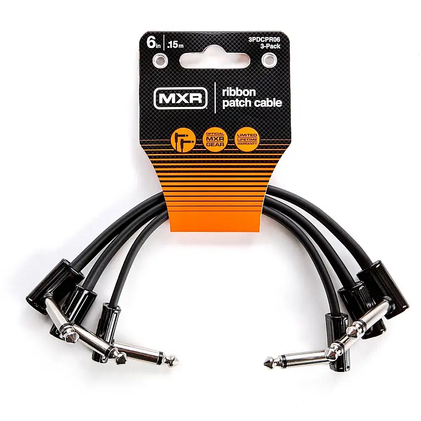 MXR Ribbon Patch Cable 15 cm – 3-Pack