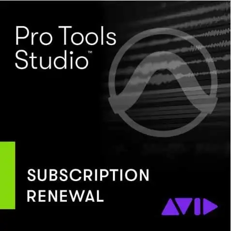 Pro Tools Studio Annual Paid Annually Subscription Electronic Code - RENEWAL