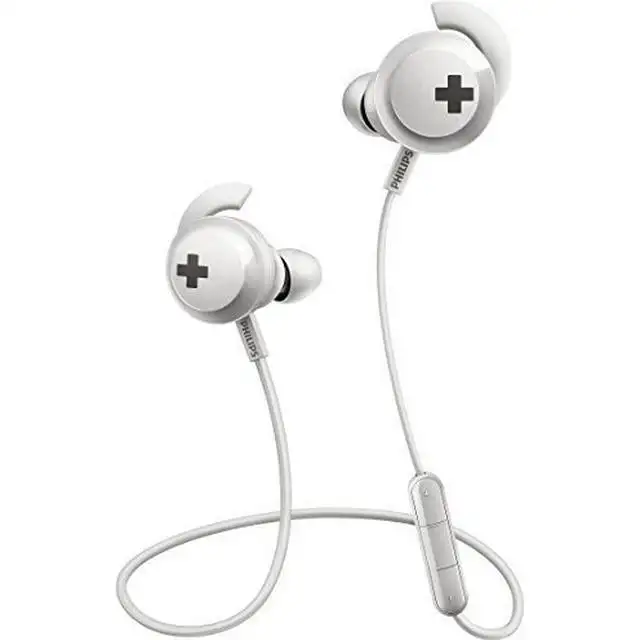 Philips SHB4305W Bluetooth sporthörlurar (vita)