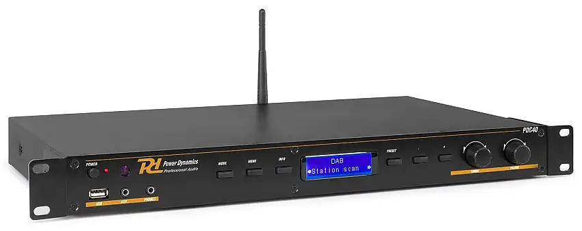 Power Dynamics, PDC40, DAB, FM, MP3