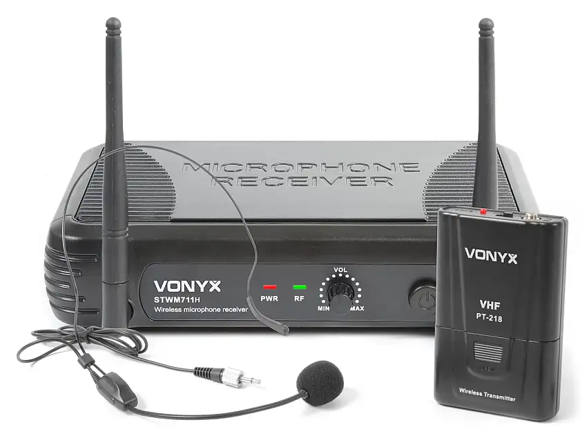 Vonyx STWM711H Trådlöst mikrofonsystem VHF 1kanal Headset