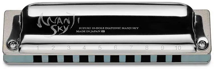 Suzuki Manji M-20S SKY Blues Harmonica Key G