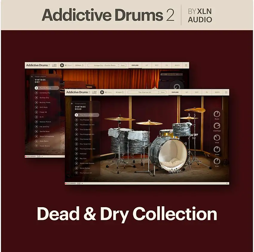 XLN Addictive Drums Dead & Dry Collection