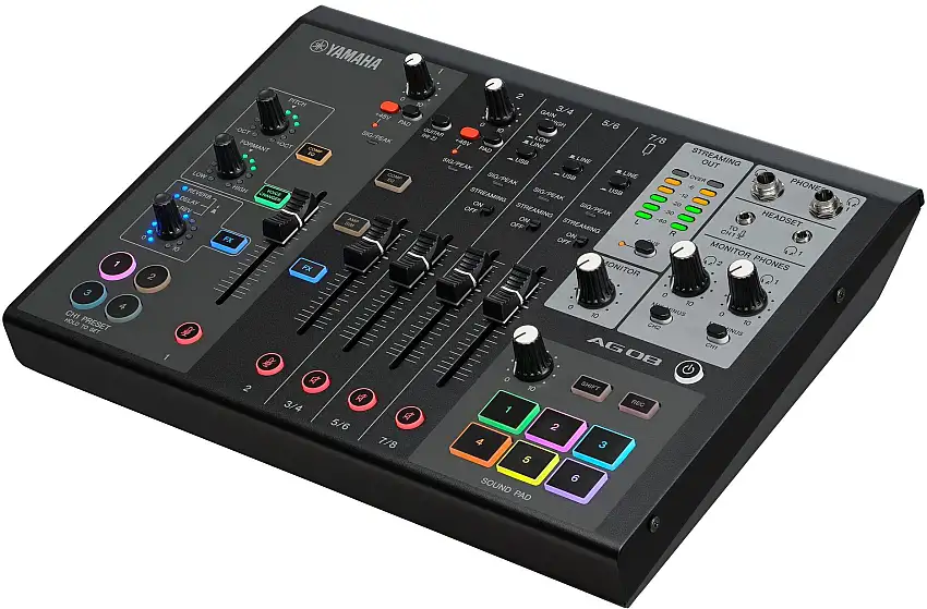 Yamaha AG08BL Black Live Sreaming Mixer