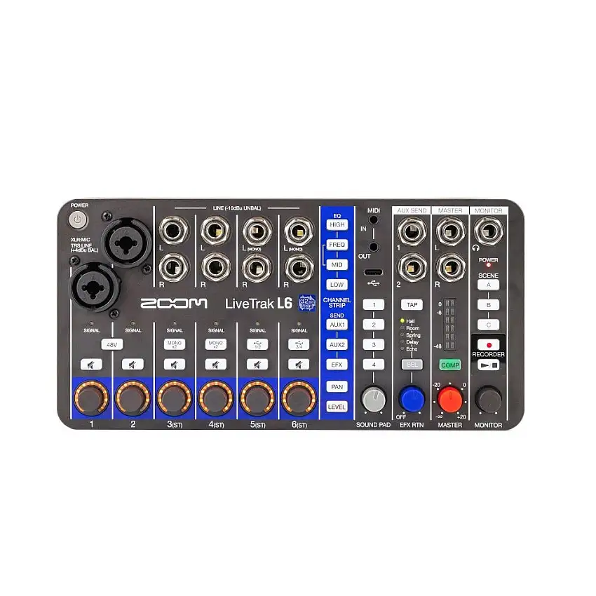 ZOOM LiveTrak L6 10-Track Digital Mixer / Recorder