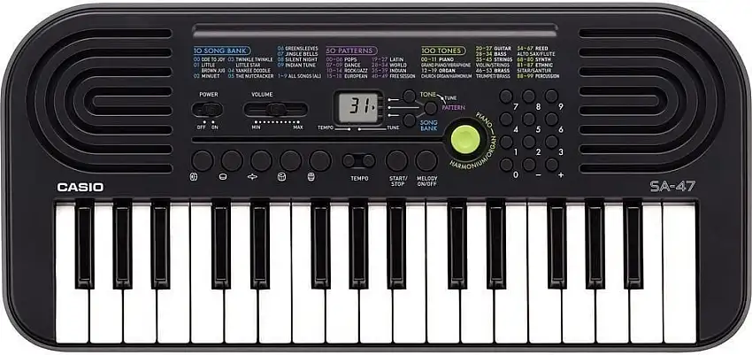 Casio SA-47 Tangentbord för barn Black