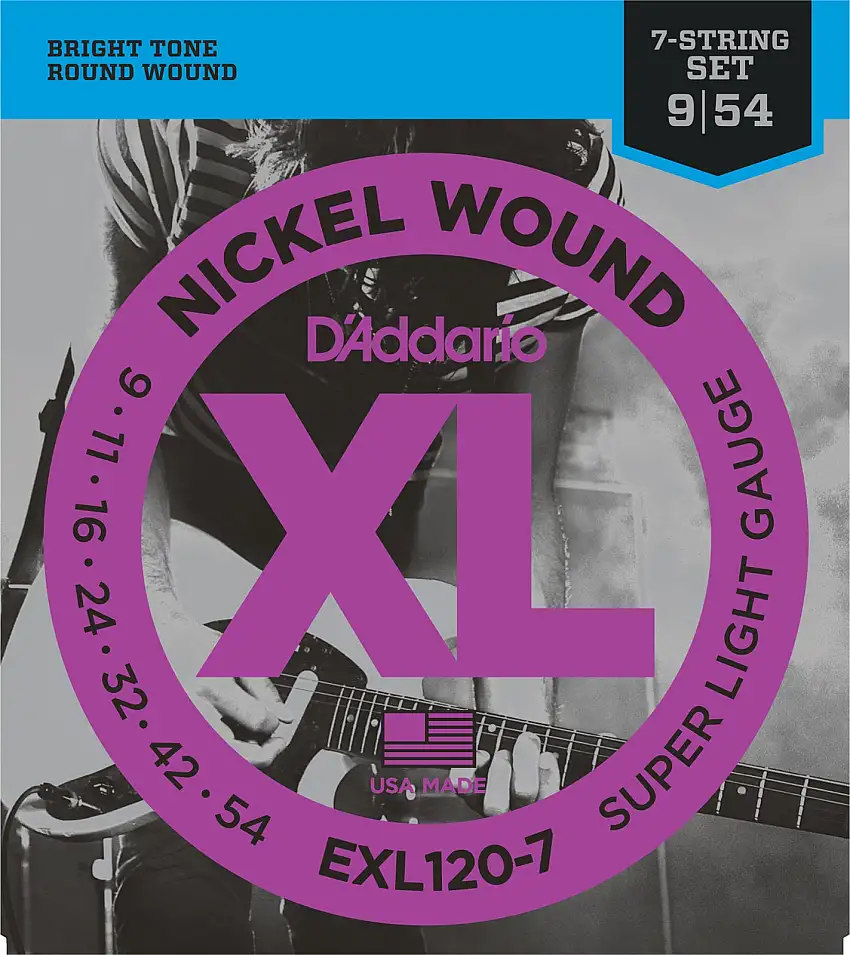 D'Addario EXL120-7 E-gitarrsträngar